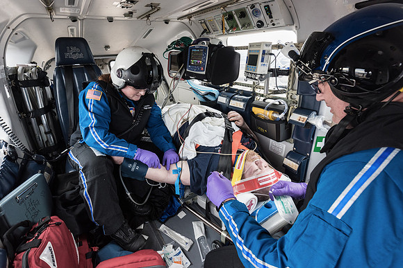 In Flight With A Patient