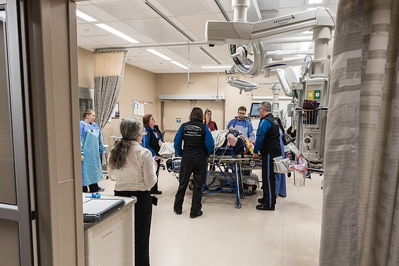 Turning Over A Patient To Trauma Medical Staff